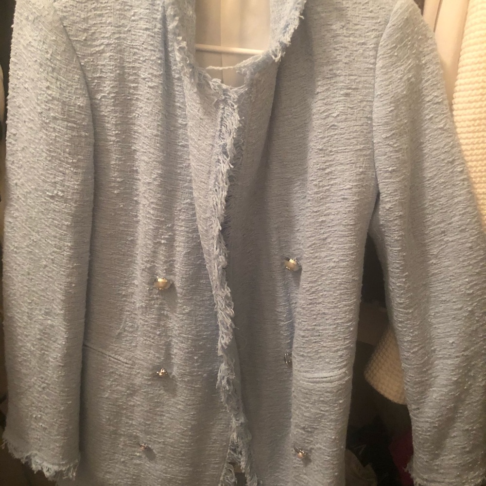 Tweed Zara jacket (sky blue)